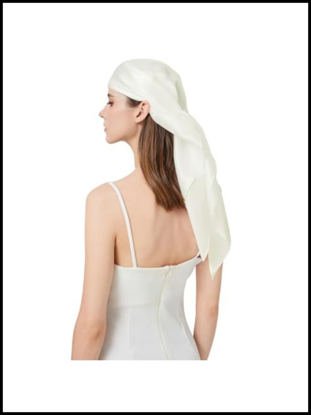 100% Mulberry Silk Scarf 35'' Square Women's Neck Head Wrap
